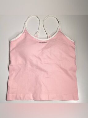 [NWOT] Fashioness Pink Seamless Padded Cami Tank Top Size M